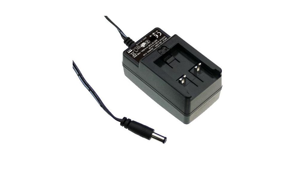 Industrielles Steckernetzteil mit Wechseladapter GE12I 5V 2A 10W Zylinderstecker, 2.1 x 5.5 mm